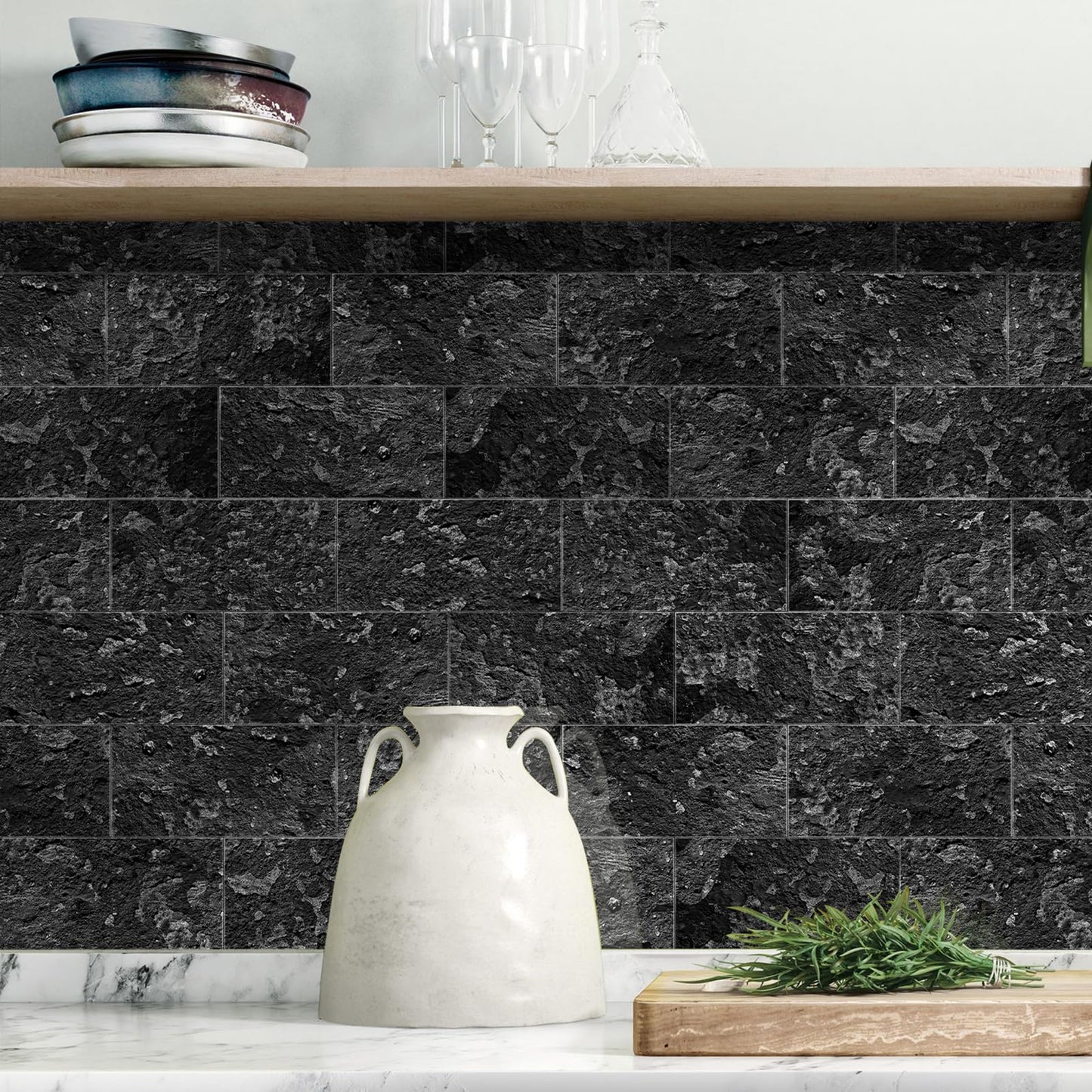8" x 4" Peel and Stick Backsplash Tile for Bathroom & Kitchen Backsplash
